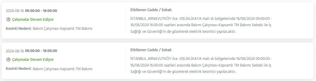 İstanbullular dikkat! Bugün bu ilçelerde elektrikler kesilecek 23